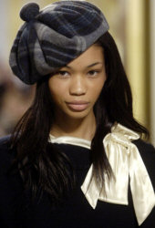 Model with Shoulder Length Hair